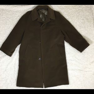 Hugo Boss Bertone Brown Wool Full Length Jacket